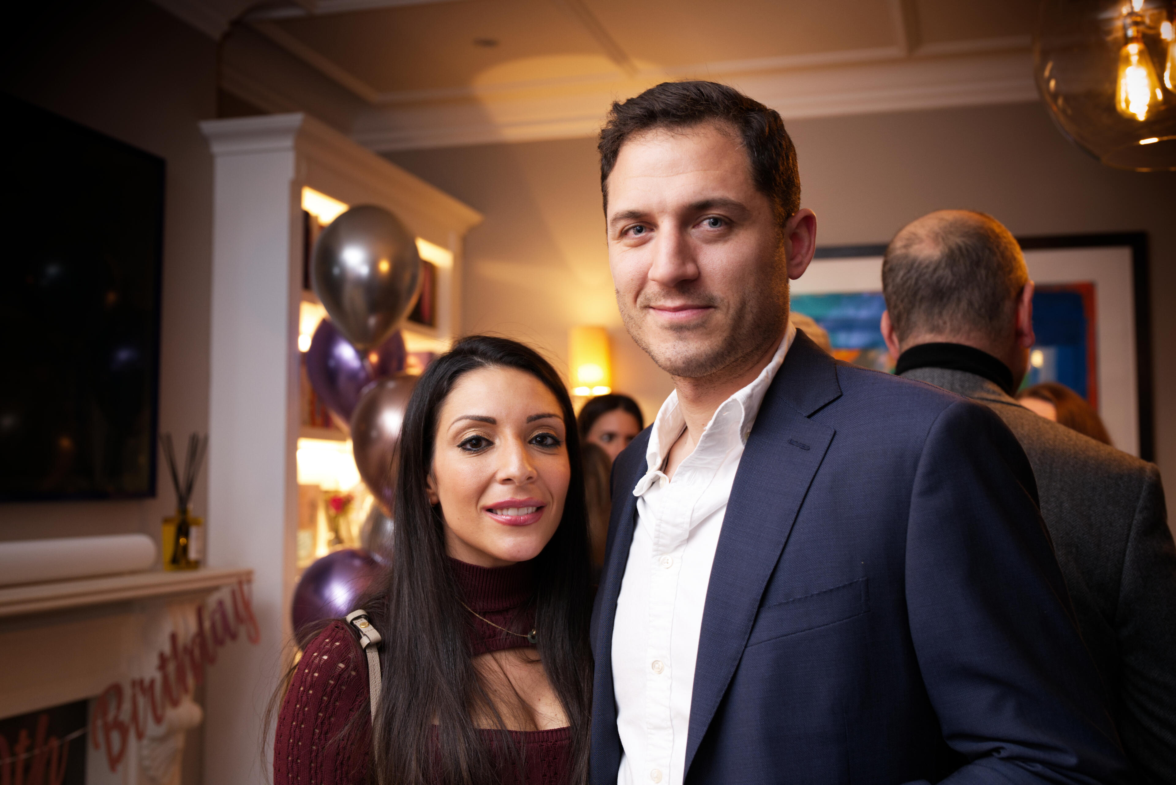 Birthday, guest couple